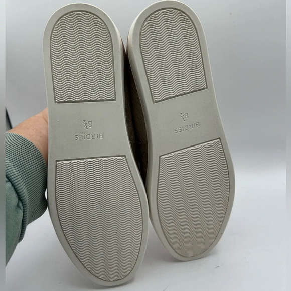 Birdies The Swift Leather Slip On Sneakers  Gold metallic, Preppy Flats Size 8.5 - Picture 9 of 9